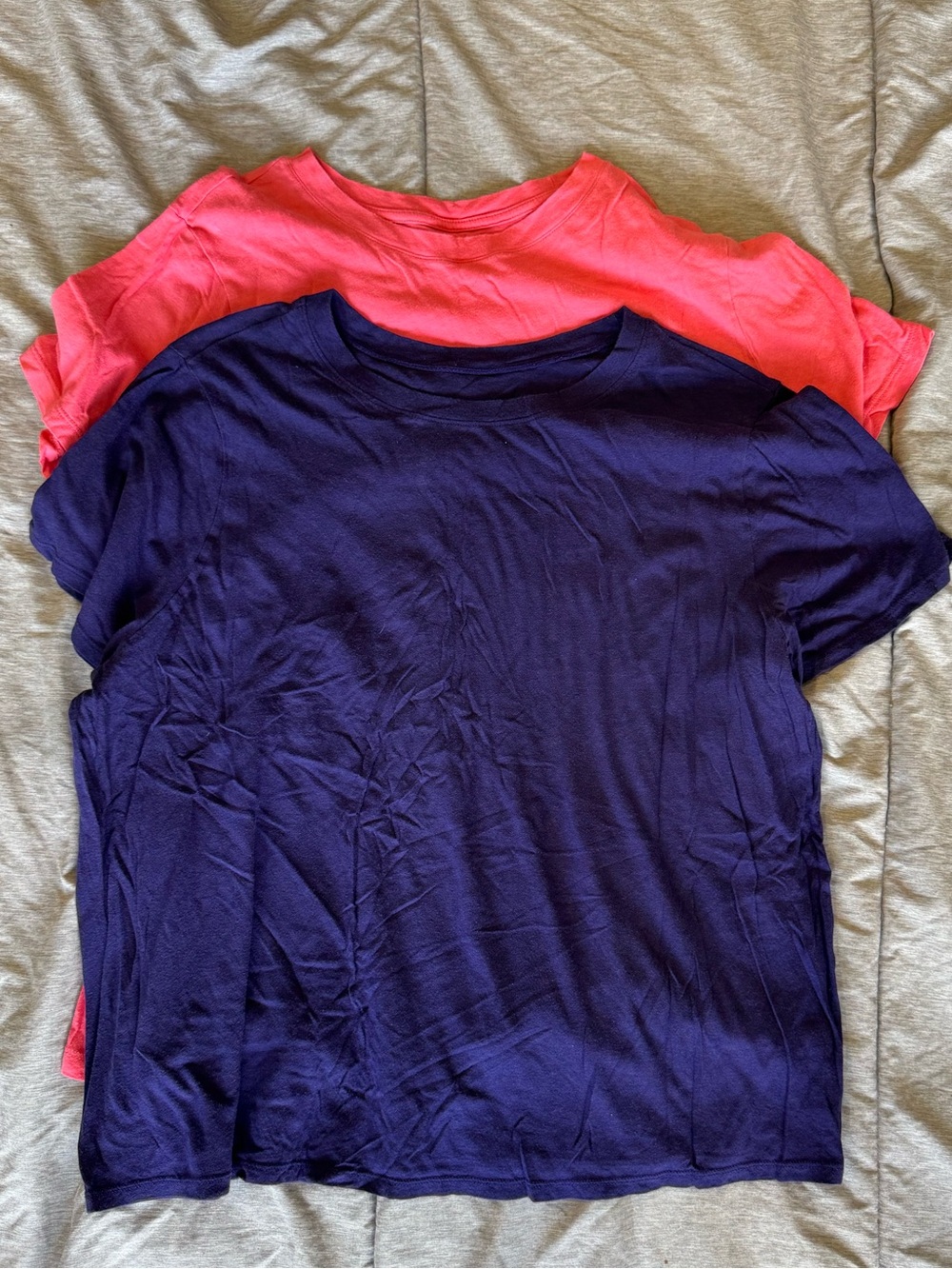 a new day Short Sleeve Tee Duo in Navy and Coral
